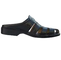 Stylish Black Leather Sandal-thumb2