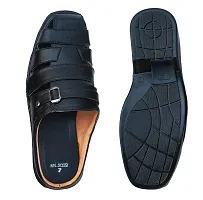 Stylish Black Leather Sandal-thumb4