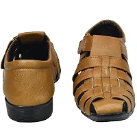 Brown Leather Sandals For Men-thumb2