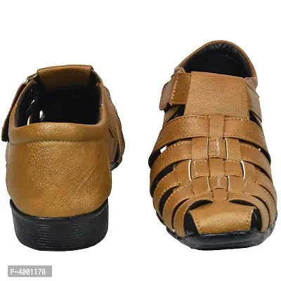 Brown Leather Sandals For Men-thumb3