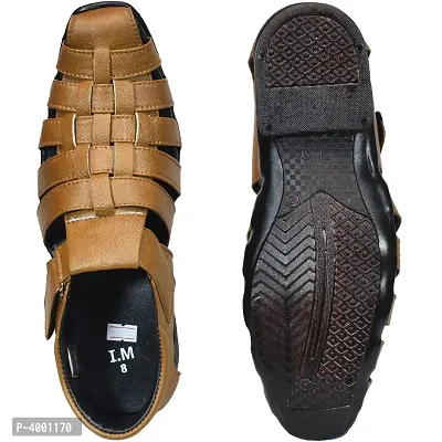 Brown Leather Sandals For Men-thumb4