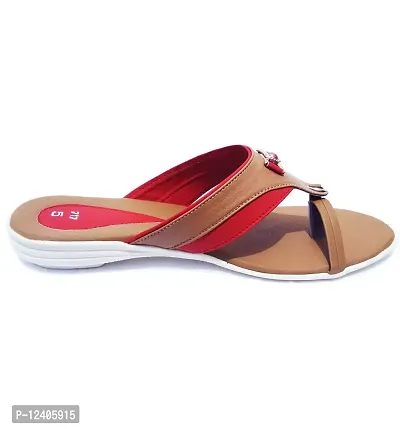 IndiForce Brown Women Sandal Flat Euro 36-thumb2