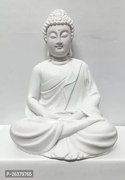 Codetrot Beautiful Sitting Handcrafted Polymarble Meditation Dhyan Buddha Statue | Healing Spirit Blessing Buddha | Idol for Home  Garden, Living Room, Gift Items, Home Decor Decoration.-thumb4