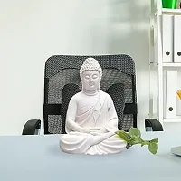 Codetrot Beautiful Sitting Handcrafted Polymarble Meditation Dhyan Buddha Statue | Healing Spirit Blessing Buddha | Idol for Home  Garden, Living Room, Gift Items, Home Decor Decoration.-thumb1