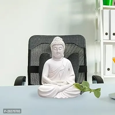 Codetrot Beautiful Sitting Handcrafted Polymarble Meditation Dhyan Buddha Statue | Healing Spirit Blessing Buddha | Idol for Home  Garden, Living Room, Gift Items, Home Decor Decoration.-thumb2