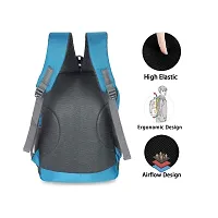 FASHION SHINE Polyester Casual Laptop Bags/Backpack for Men with Adjustable Strap Travel Backpacks Laptop Bag for Women Men (Blue)-thumb1