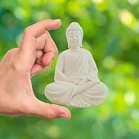 Codetrot Beautiful Sitting Handcrafted Polymarble Meditation Dhyan Buddha Statue | Healing Spirit Blessing Buddha | Idol for Home  Garden, Living Room, Gift Items, Home Decor Decoration.-thumb4