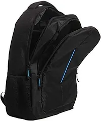 Bjird Stylish Pattern Laptop Bag/Backpack Waterproof Black and Blue for School/College Guys-thumb1