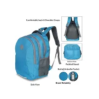 FASHION SHINE Polyester Casual Laptop Bags/Backpack for Men with Adjustable Strap Travel Backpacks Laptop Bag for Women Men (Blue)-thumb2