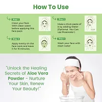 Pure Natural Aloevera Face Pack Powder For Lighten Blemishes For All Skin Type For Men/Women-50GM-thumb2