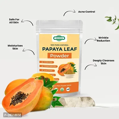 100% Pure  Natural Papaya Leaf Powder For Face Pack ,Skincare For Wrinkle Reduction-thumb3