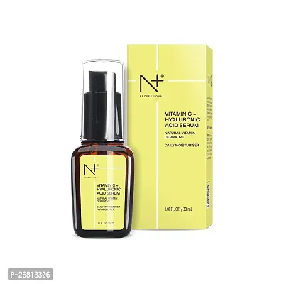 N Plus professional Vitamin c and Hyaluranic acid face serum for Spot reduction and anti aging, glowing skin 30ml-thumb0