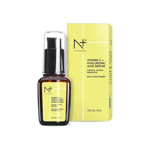 N Plus professional Vitamin c and Hyaluranic acid face serum for Spot reduction and anti aging, glowing skin 30ml