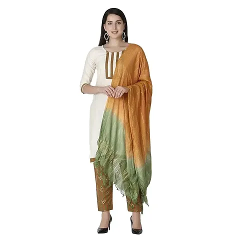 Trendy Embroidered Lycra Straight Kurta Pant Set With Dupatta For Women