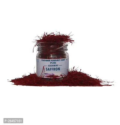 Kashmir Harvest Hub Pure Kashmiri Saffron | Mongra A++ | Authentic | Natural And Premium | Origin Pampore Kashmir - 1G (Pack Of 1)