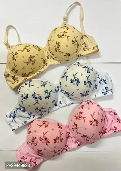 Bra for Women with Pack of 3 Combo in Multicolour