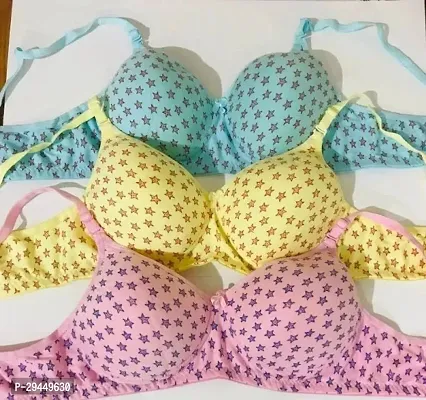 Bra for Women with Pack of 3 Combo in Multicolour