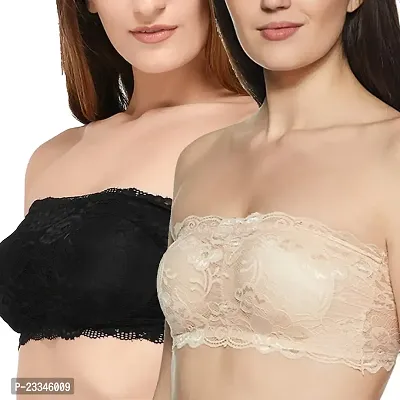 Cudwarm Full Lace Tube Bra | Colour - | Size - | (Pack of 2)