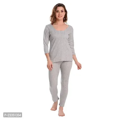 Cudwarm Thermal Full Sleeves(only top) | Colour - Grey | Size - 2XL-thumb2