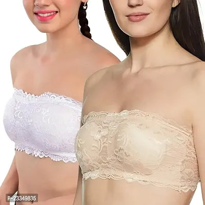 Cudwarm Full Lace Tube Bra | Colour - | Size - | (Pack of 2)