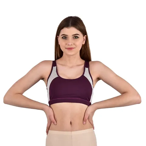 The SHEBAE AthElite B-3 Sports Racer back padded Bra: a perfect blend of style, comfort, and support for women and girls who lead an active lifestyle.