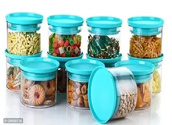 Airtight Kitchen Containers  Plastic Containers Canisters  Combo  Kitchen Storage Containers  Storage Box  Set For Grocery and For Other Storage Container 500 ml Pack of 6 Green-thumb0