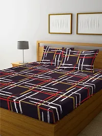 Coffee Box  Stylish Fitted Bedsheet with 2 Pillowcover-thumb2