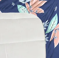 Blue Flower Stylish Fitted Bedsheet-thumb2