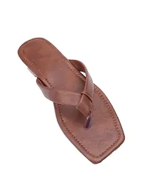 RAHEGAS Women Brown Flats Sandal-thumb3