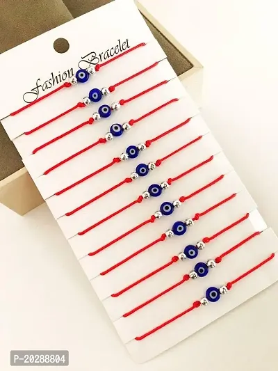 trendy evil eye rakhi for your brother (set of 12)