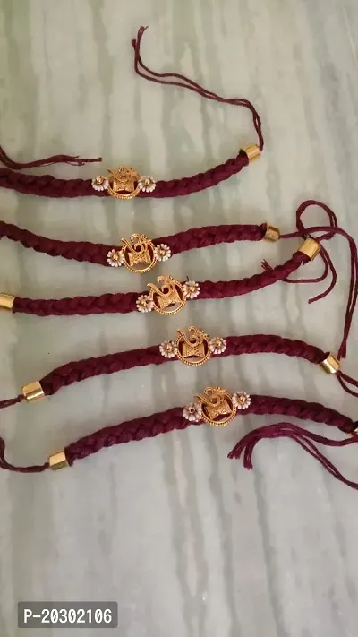 trendy mahadev rakhi for brother (set of 5)