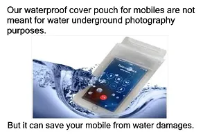 Waterproof Sealed Transparent Mobile Cover Pouch Universal Cellphone Dry Bag Case for Protection in Rain  Underwater for up to 6 inch Phone- Multicolor(Pack of 1)-thumb3