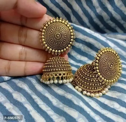 TRENDING PARTY WEAR JHUMKA EARRINGS FOR WOMEN-thumb0