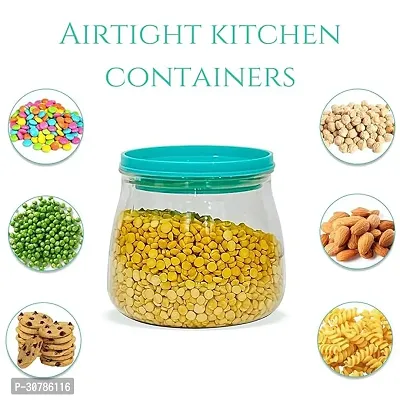 Airtight Unbreakable Plastic Kitchen Storage Container 900ml Set Of 6-thumb2