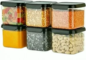 Airtight Unbreakable Plastic Kitchen Storage Container 500ml Pack of 6-thumb2