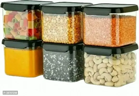 Airtight Unbreakable Plastic Kitchen Storage Container 500ml Pack of 6-thumb3