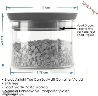 Sturdy Airtight Transparent Jar Round Shape Air Tight Container 500 ml 6 Piece-thumb4