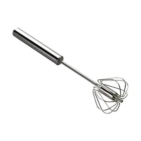 Hand Push Whisk | Stainless Steel Hand Push Whisk Blender for Home Tool for Egg Beater, Milk Frother, Hand Push Mixer Stirrer - Kitchen Utensil for Blending, Whisking, Beating  Stirring