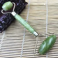 VM Store Massager Jade Roller  Gua Sha Tool Natural Himalayan Stone for Face Neck Healing Skin Wrinkles-thumb3