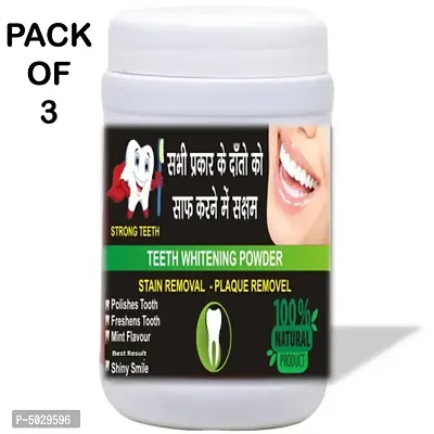 Natural Teeth Whitening Powder Pack of 3