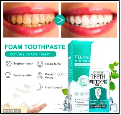 Teeth Whitening Foam Natural Ingredients Baking Soda for Cleaning Teeth and Improve Teeth Health