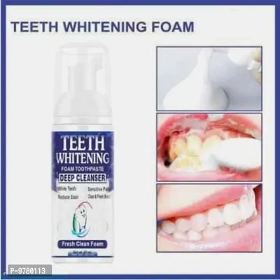 Teeth Whitening Foam Natural Ingredients Baking Soda for Cleaning Teeth and Improve Teeth Health