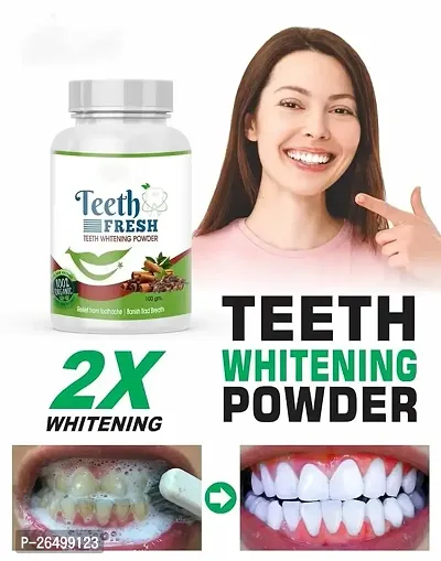 AJC Teeth Whitening Charcoal Powder Gutka Stain and Yellow Teeth Removal powder-  (100 gm)-thumb0