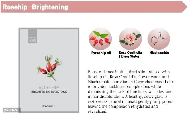 Bonnyhill Rosehip Brightening Mask Pack of 2-thumb2