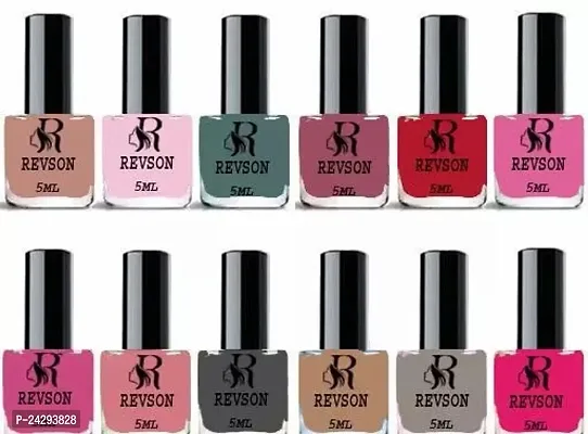 Beautiful Nail Polish Collection For Ladies Pack Of 12