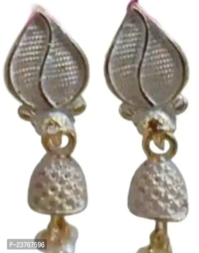 Designer Pearl and Enamel work Jhumkas 30 x12 mm Jhumkhas Combo 6 Set Meenakari Kundan Jhumkhi Jhumkhas Fashion Jhumki Earring for Women Girls for Saree Salwar Kurti kurta (WHITE)