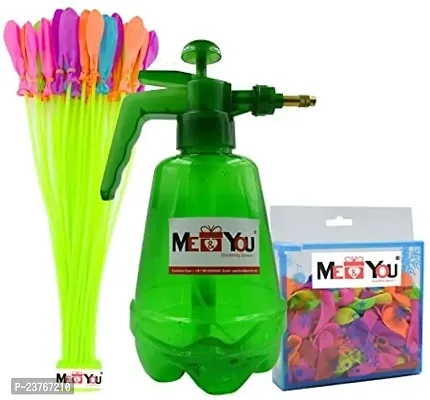 Holi Water Pump with Balllon Pack 200 and Magic Balloon Bunch