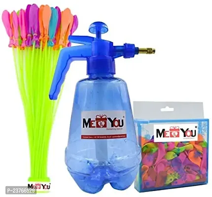 Holi Water Pump with Balllon Pack 200 and Magic Balloon Bunch (Multicolor)