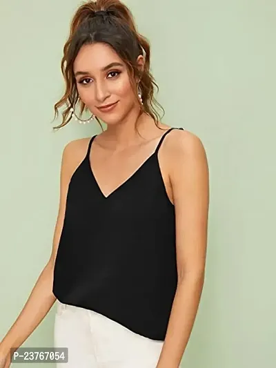 LivingOfStandards Women?s Sleeveless Rib Knitted Cotton Racer Back Tank Tops Crew Neck Crop Tops - Available Sizes-thumb4