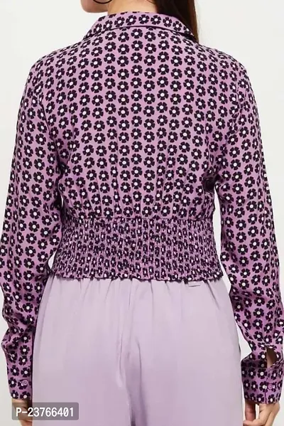 Living of Standard's Girls Ruffled Net Top (S, Pink)-thumb3